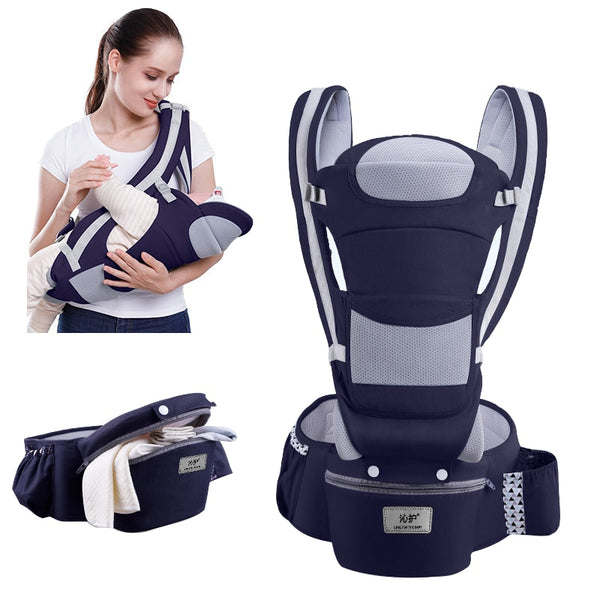 Sac à dos ergonomique en coton naturel pour bébé, structure douce